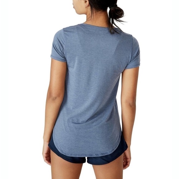 Cotton On Body Womens Short Sleeve Curved Hem Active Gym T-Shirt Blue - Picture 5 of 14
